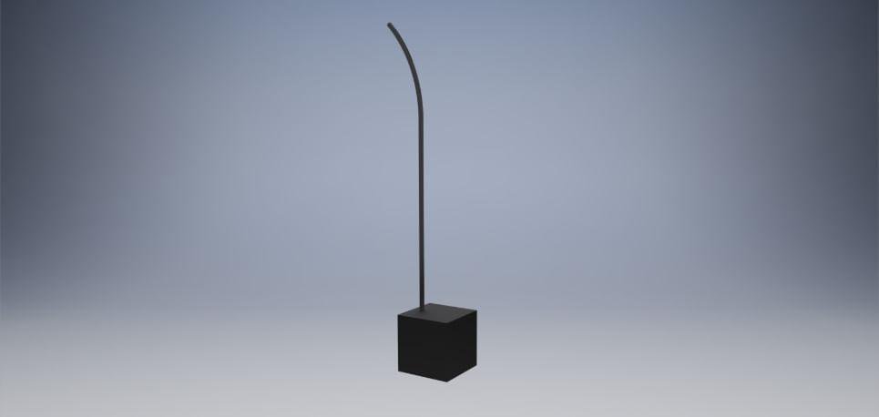 Luminária Piso Rodrigo Dramalux 300x300x1800mm 15W 3000K 100-240V Cinza Ohtake - 1