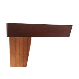 Pé de Madeira Cantoneira Universal P/ Móveis Kit 4 Unidades - 10