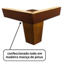 Ver imagem 4 de Pé de Madeira Cantoneira Universal P/ Móveis Kit 4 Unidades