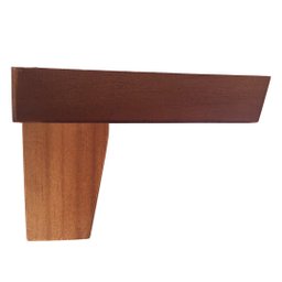 Pé de Madeira Cantoneira Universal P/ Móveis Kit 4 Unidades - 9