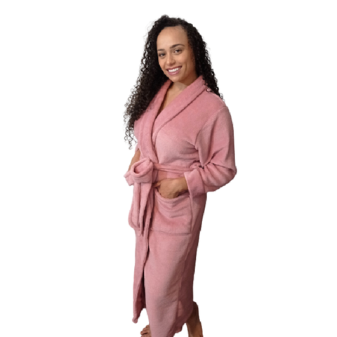 Roupão em Manta Zono Enxovais Rosado - P