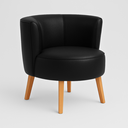 Ver imagem 1 de Poltrona Elegante para Sala de Estar Tecido Corano Resistente Pés de Madeira Reforçado