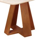 Ver imagem 4 de Mesa de Jantar Retangular Tampo Curvo Dj Móveis Kiara Freijó Quartzo