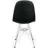 Kit 3 Cadeiras Charles Eames Botonê Eiffel Base Metal Cromado - Preto - 4
