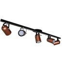 Ver imagem 2 de Spot No Trilho Para 04 Lâmpadas - Ideal para Sala, Quarto, Cozinha, Banheiro, Parede