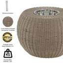 Ver imagem 4 de Puff com Balde Girasólis Trama Original, Jardim, Piscina