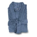 Ver imagem 1 de Roupão Appel Plush Flannel Estampado Toque Macio Cor:azul Denim;tamanho:g