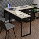 Ver imagem 4 de Conjunto de Escritório Escrivaninha em L e Gaveteiro Volante Netmobil - Dubai