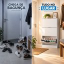 Ver imagem 6 de Sapateira Vertical Armário 3 Portas 66cm Dara Branco R03 - Mpozenato
