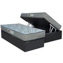 Ver imagem 1 de Cama Box Baú Solteiro: Colchão Ortopédico Paropas Ag65 Double Fanton Gray + Base Crc Suede Gray (