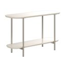 Ver imagem 6 de Aparador Mesa Lateral para Sofá Sala de Estar 90cm 100% MDF Estrutura em Aço Carbono Off White
