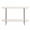 Ver imagem 7 de Aparador Mesa Lateral para Sofá Sala de Estar 90cm 100% MDF Estrutura em Aço Carbono Off White