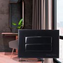 Ver imagem 2 de Interruptor Duplo Paralelo Preto P/ Moveis Sleek Margirius Cor:preta