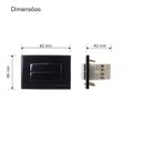 Ver imagem 6 de Interruptor Duplo Paralelo Preto P/ Moveis Sleek Margirius Cor:preta