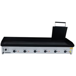 Chapa Bifeteira Elétrica 140cm Venâncio Deguste Luxo 4,76mm de Espessura com Prensa 220v Ce140-