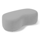 Ver imagem 2 de Kit 02 Puffs Decorativos Living Aisha Orgânico 02 Lugares Veludo Cinza Claro - Desk Design