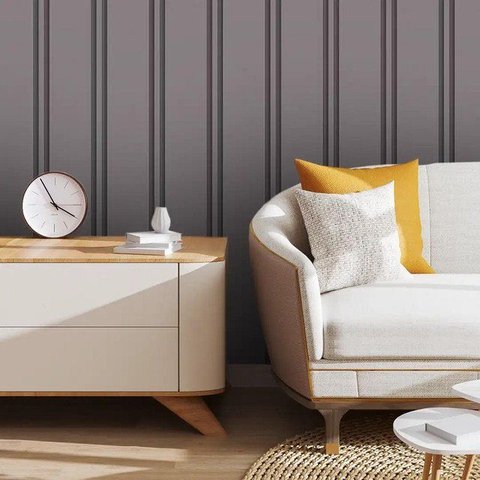 Papel de Parede Adesivo Ripado Classy Plum Gh Papel de Parede 3,0m