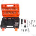 Ver imagem 2 de Kit Ferramentas Profissional 53 Peças com Soquetes Sextavados 1/4?, Catraca, Bits e Acessórios em Aç