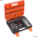 Ver imagem 3 de Kit Ferramentas Profissional 53 Peças com Soquetes Sextavados 1/4?, Catraca, Bits e Acessórios em Aç