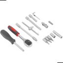 Ver imagem 4 de Kit Ferramentas Profissional 53 Peças com Soquetes Sextavados 1/4?, Catraca, Bits e Acessórios em Aç