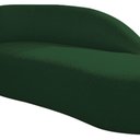 Ver imagem 4 de Kit Divã Luna 160cm Lado Direito e 02 Poltronas Base de Ferro Preto Suede Verde