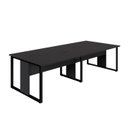 Ver imagem 2 de Mesa de Escritório Plataforma 4 Pessoas 2,70m Pre Pés Metal Cor:preto