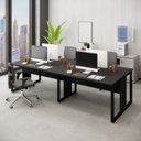 Ver imagem 1 de Mesa de Escritório Plataforma 4 Pessoas 2,70m Pre Pés Metal Cor:preto