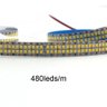Fita Led Dupla 3528 480 Led’s 5 Metros 40w Ip20 12v 3000k - 5