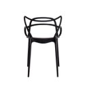 Ver imagem 4 de Kit 4 Cadeira para Mesa de Jantar Cozinha Escrivaninha Allegra Master Preta