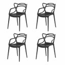 Ver imagem 1 de Kit 4 Cadeiras Allegra Master Preta para Sala de Jantar Cozinha e Escritório