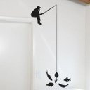 Ver imagem 1 de Adesivo Porta Parede Pescador Peixe Decoração Pesca Porta Parde Beiral