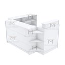 Ver imagem 6 de SUPER BALCÃO CAIXA EM L COM FUNDO FECHADO M317.B MUNDI MOVEIS