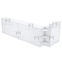 Ver imagem 2 de SUPER BALCÃO CAIXA EM L COM FUNDO FECHADO M317.B MUNDI MOVEIS