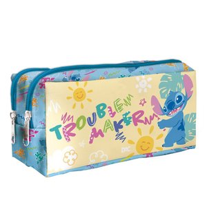 Estojo Duplo Escolar em Tecido Stitch 5199 - Dac