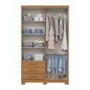 Ver imagem 3 de Guarda Roupa 4 Portas 3 Gavetas Caju Henn