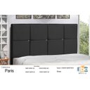 Ver imagem 3 de Cabeceira New Paris Estofada com Botão de Strass para Cama Box Casal King Size 195cm Preto - Jbe Móv