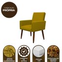 Ver imagem 7 de Kit 2 Poltronas Decorativa Sala e Quarto Nina Suede Herrero:amarelo