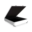 Ver imagem 2 de Cama Box Baú Viúvao Sintético Branco Com 128cm de Largura