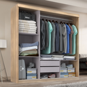 Ver imagem 2 de Guarda Roupa Casal Paris 3 Pts Corre 2gav Teka Madrid