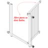 Grade Portão Pet Bebê Divisor Ambiente 70 até 85 Cm Preto - 2