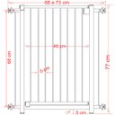 Ver imagem 3 de Grade Portão Pet Bebê Divisor Ambiente 70 até 85 Cm Preto
