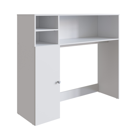 Armário Multiuso Lateral Berlim 1 Porta 3 Nichos B52 Emovell:branco