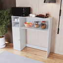 Ver imagem 6 de Armário Multiuso Lateral Berlim 1 Porta 3 Nichos B52 Emovell:branco