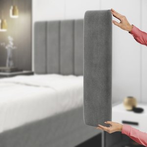 Painel Modulado Nashira 140 / Z-008 Sued Cinza