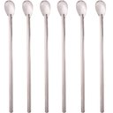Ver imagem 1 de Kit 6 Colheres Bailarinas para Drinks Sucos 30cm Aço Inox Longas Lyor Barman Bartender