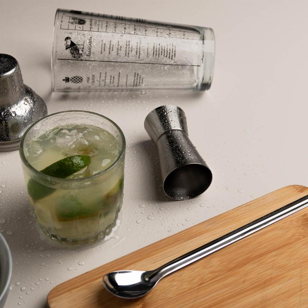 Kit 6 Colheres Bailarinas para Drinks Sucos 30cm Aço Inox Longas Lyor Barman Bartender - 4