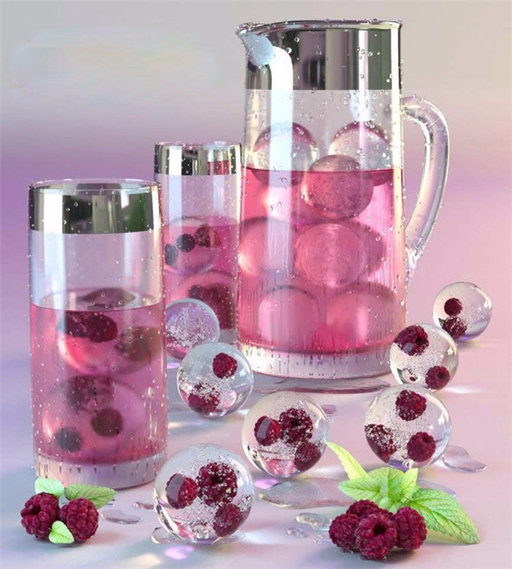 Bola De Gelo WALFOS, 2 Peças, Forma Redonda De Silicone Para Bebidas, Esfera Grande, 6cm - 3