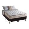 Cama Box King: Colchão Molas Ensacadas Anjos MasterPocket Confortable + Base CRC Suede Black( - 1