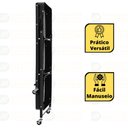 Ver imagem 4 de Kit 2 Carrinho Multiuso Organizador Dobrável com 3 Prateleiras - Preto