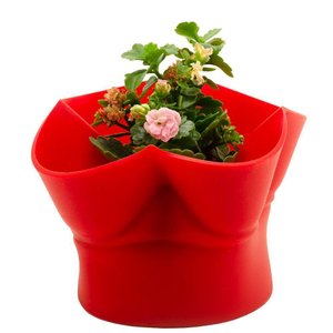 Cesto 2 em 1 Silicone Flexível Multiuso Decoração Silikomart Cor:vermelho Vermelho